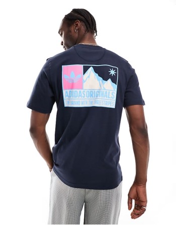 mountain graphic t-shirt in navy