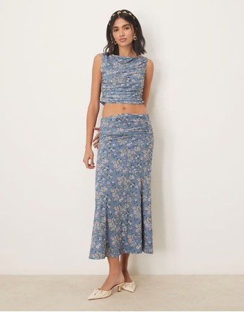 co-ord - blue floral