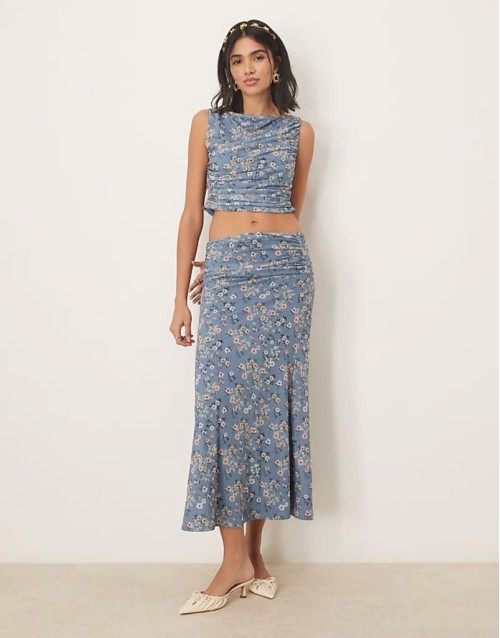 co-ord - blue floral