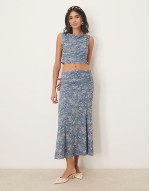 co-ord - blue floral