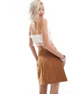 limited edition western suede skirt