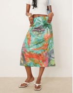 Isabelle Pennington-Edmead Martinique Skirt in storm print