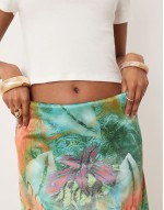 Isabelle Pennington-Edmead Martinique Skirt in storm print